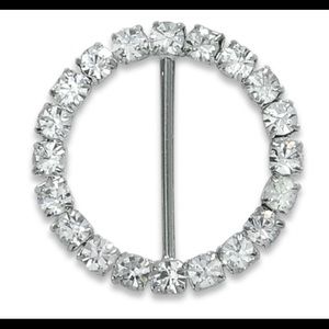 Crystal Rhinestone Buckle, Set of 6